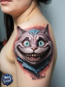 we're all mad here tattoo meaning - We're all Mad here tattoo female - we're all mad here tattoo small - we're all mad here temporary tattoo - we're all mad here cheshire cat - we're all mad here drawing