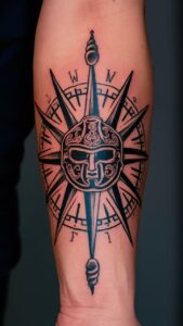 Helm of Awe tattoo meaning Helm of awe tattoos small Helm of Awe meaning Helm of Awe tattoo Sleeve Helm of Awe and Vegvisir Tattoo Helm of Awe hand tattoo