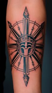 Helm of Awe tattoo meaning Helm of awe tattoos small Helm of Awe meaning Helm of Awe tattoo Sleeve Helm of Awe and Vegvisir Tattoo Helm of Awe hand tattoo