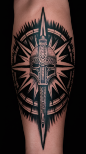 Helm of Awe tattoo meaning Helm of awe tattoos small Helm of Awe meaning Helm of Awe tattoo Sleeve Helm of Awe and Vegvisir Tattoo Helm of Awe hand tattoo