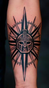 Helm of Awe tattoo meaning Helm of awe tattoos small Helm of Awe meaning Helm of Awe tattoo Sleeve Helm of Awe and Vegvisir Tattoo Helm of Awe hand tattoo