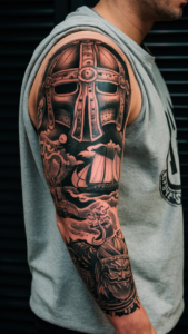 Helm of Awe tattoo meaning Helm of awe tattoos small Helm of Awe meaning Helm of Awe tattoo Sleeve Helm of Awe and Vegvisir Tattoo Helm of Awe hand tattoo