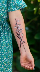 Lily of the Valley tattoo meaning Lily of the valley tattoos small Lily of the valley tattoos simple Lily of the valley tattoo fine line Lily of the Valley tattoo with name Lily of the valley tattoo black and white