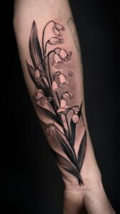 Lily of the Valley tattoo meaning Lily of the valley tattoos small Lily of the valley tattoos simple Lily of the valley tattoo fine line Lily of the Valley tattoo with name Lily of the valley tattoo black and white