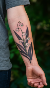 Lily of the Valley tattoo meaning Lily of the valley tattoos small Lily of the valley tattoos simple Lily of the valley tattoo fine line Lily of the Valley tattoo with name Lily of the valley tattoo black and white