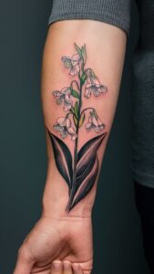 Lily of the Valley tattoo meaning Lily of the valley tattoos small Lily of the valley tattoos simple Lily of the valley tattoo fine line Lily of the Valley tattoo with name Lily of the valley tattoo black and white