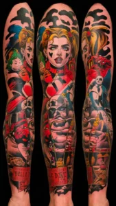 Harley Quinn tattoos for women Harley Quinn tattoos Suicide Squad Harley quinn Tattoos on Face Harley Quinn tattoo meaning Harley Quinn Tattoos arm Harley Quinn tattoos legs