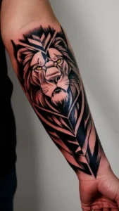 Lion forearm tattoo female Lion forearm tattoo male Lion forearm tattoos meaning Lion tattoo on arm small Lion arm tattoo female Lion Forearm Tattoo blue eyes