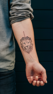 Lion forearm tattoo female Lion forearm tattoo male Lion forearm tattoos meaning Lion tattoo on arm small Lion arm tattoo female Lion Forearm Tattoo blue eyes