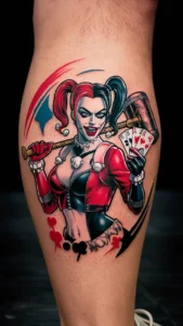 Harley Quinn tattoos for women Harley Quinn tattoos Suicide Squad Harley quinn Tattoos on Face Harley Quinn tattoo meaning Harley Quinn Tattoos arm Harley Quinn tattoos legs