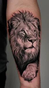 Lion forearm tattoo female Lion forearm tattoo male Lion forearm tattoos meaning Lion tattoo on arm small Lion arm tattoo female Lion Forearm Tattoo blue eyes