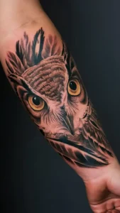 Owl eyes tattoos male Owl eyes tattoos meaning Owl Eyes Tattoo Hand Owl eyes Tattoo neck Owl eyes tattoo stencil Owl eyes tattoo simple