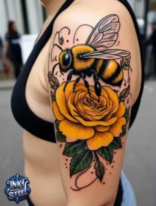 Bumble bee tattoo meaning - Bumble bee tattoo small - Bumble bee tattoo black and white - Bumble bee tattoo female - Bumble bee tattoo ideas - Bumble bee tattoo men