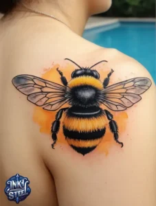 Bumble bee tattoo meaning - Bumble bee tattoo small - Bumble bee tattoo black and white - Bumble bee tattoo female - Bumble bee tattoo ideas - Bumble bee tattoo men