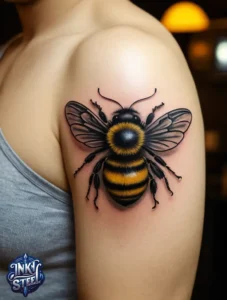 Bumble bee tattoo meaning - Bumble bee tattoo small - Bumble bee tattoo black and white - Bumble bee tattoo female - Bumble bee tattoo ideas - Bumble bee tattoo men