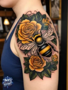 Bumble bee tattoo meaning - Bumble bee tattoo small - Bumble bee tattoo black and white - Bumble bee tattoo female - Bumble bee tattoo ideas - Bumble bee tattoo men