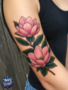 Magnolia flower tattoos small - Magnolia flower tattoos simple - Magnolia flower tattoos meaning - Magnolia flower tattoos for guys - Magnolia tattoo meaning - Magnolia tattoo ideas