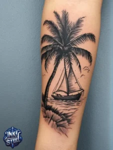 Palm tree tattoo small - Palm tree tattoos For females - Palm tree tattoo Men - Palm tree tattoo design - Palm tree tattoo minimalist - Palm tree tattoo on Hand