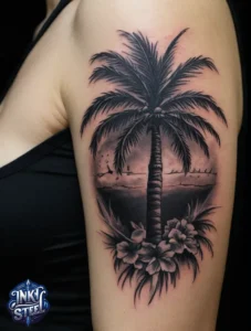 Palm tree tattoo small - Palm tree tattoos For females - Palm tree tattoo Men - Palm tree tattoo design - Palm tree tattoo minimalist - Palm tree tattoo on Hand