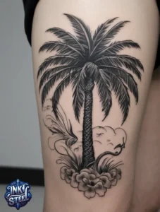 Palm tree tattoo small - Palm tree tattoos For females - Palm tree tattoo Men - Palm tree tattoo design - Palm tree tattoo minimalist - Palm tree tattoo on Hand