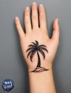 Palm tree tattoo small - Palm tree tattoos For females - Palm tree tattoo Men - Palm tree tattoo design - Palm tree tattoo minimalist - Palm tree tattoo on Hand