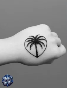 Palm tree tattoo small - Palm tree tattoos For females - Palm tree tattoo Men - Palm tree tattoo design - Palm tree tattoo minimalist - Palm tree tattoo on Hand