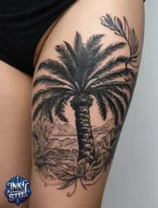 Palm tree tattoo small - Palm tree tattoos For females - Palm tree tattoo Men - Palm tree tattoo design - Palm tree tattoo minimalist - Palm tree tattoo on Hand