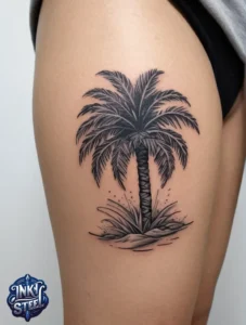 Palm tree tattoo small - Palm tree tattoos For females - Palm tree tattoo Men - Palm tree tattoo design - Palm tree tattoo minimalist - Palm tree tattoo on Hand