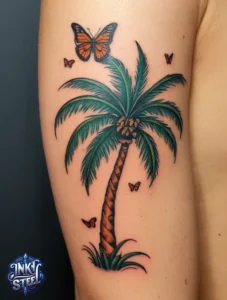 Palm tree tattoo small - Palm tree tattoos For females - Palm tree tattoo Men - Palm tree tattoo design - Palm tree tattoo minimalist - Palm tree tattoo on Hand