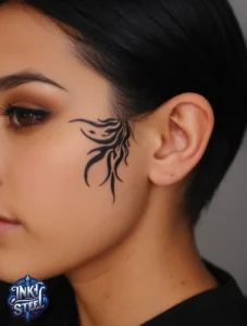 Side face tattoo men - Side face tattoos for females - Side Face Tattoo small - Side Face Tattoo by Ear - Side face tattoo ideas - Side face tattoo name