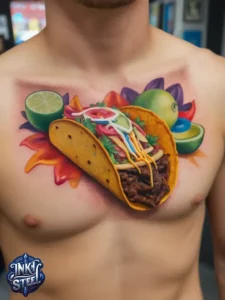 Taco tattoo designs- Taco tattoo Black and white - Taco Tattoo Ideas - Taco tattoo small - Funny Taco Tattoo - Taco tattoo cute