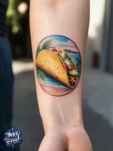 Taco tattoo designs- Taco tattoo Black and white - Taco Tattoo Ideas - Taco tattoo small - Funny Taco Tattoo - Taco tattoo cute