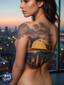 Taco tattoo designs- Taco tattoo Black and white - Taco Tattoo Ideas - Taco tattoo small - Funny Taco Tattoo - Taco tattoo cute