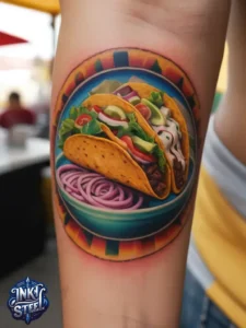 Taco tattoo designs- Taco tattoo Black and white - Taco Tattoo Ideas - Taco tattoo small - Funny Taco Tattoo - Taco tattoo cute