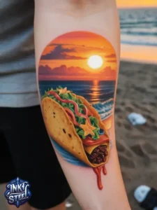 Taco tattoo designs- Taco tattoo Black and white - Taco Tattoo Ideas - Taco tattoo small - Funny Taco Tattoo - Taco tattoo cute