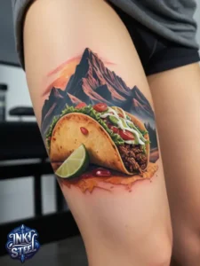 Taco tattoo designs- Taco tattoo Black and white - Taco Tattoo Ideas - Taco tattoo small - Funny Taco Tattoo - Taco tattoo cute