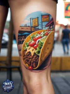 Taco tattoo designs- Taco tattoo Black and white - Taco Tattoo Ideas - Taco tattoo small - Funny Taco Tattoo - Taco tattoo cute