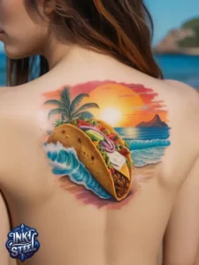 Taco tattoo designs- Taco tattoo Black and white - Taco Tattoo Ideas - Taco tattoo small - Funny Taco Tattoo - Taco tattoo cute