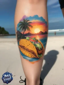 Taco tattoo designs- Taco tattoo Black and white - Taco Tattoo Ideas - Taco tattoo small - Funny Taco Tattoo - Taco tattoo cute