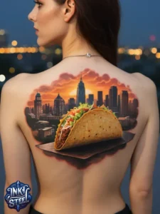 Taco tattoo designs- Taco tattoo Black and white - Taco Tattoo Ideas - Taco tattoo small - Funny Taco Tattoo - Taco tattoo cute