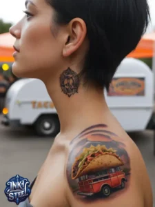 Taco tattoo designs- Taco tattoo Black and white - Taco Tattoo Ideas - Taco tattoo small - Funny Taco Tattoo - Taco tattoo cute