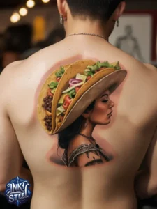 Taco tattoo designs- Taco tattoo Black and white - Taco Tattoo Ideas - Taco tattoo small - Funny Taco Tattoo - Taco tattoo cute