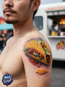 Taco tattoo designs- Taco tattoo Black and white - Taco Tattoo Ideas - Taco tattoo small - Funny Taco Tattoo - Taco tattoo cute