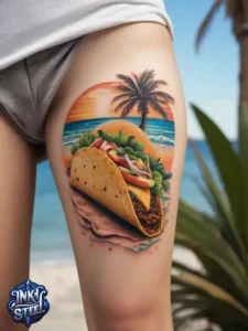 Taco tattoo designs- Taco tattoo Black and white - Taco Tattoo Ideas - Taco tattoo small - Funny Taco Tattoo - Taco tattoo cute