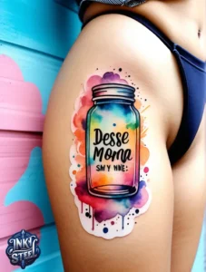 Thigh quote tattoos for females - Thigh quote tattoo men - Thigh quote Tattoos for Females with meaning - Thigh quote tattoo ideas - Thigh quote tattoo meaning - Front thigh quote tattoo