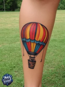 Balloon tattoo meaning - Balloon tattoo small - Balloon tattoo ideas - 3 balloon tattoo - Balloon tattoo with Names - Hot air balloon tattoo