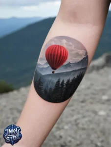 Balloon tattoo meaning - Balloon tattoo small - Balloon tattoo ideas - 3 balloon tattoo - Balloon tattoo with Names - Hot air balloon tattoo