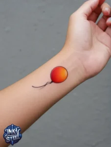 Balloon tattoo meaning - Balloon tattoo small - Balloon tattoo ideas - 3 balloon tattoo - Balloon tattoo with Names - Hot air balloon tattoo