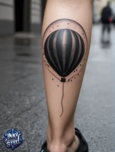 Balloon tattoo meaning - Balloon tattoo small - Balloon tattoo ideas - 3 balloon tattoo - Balloon tattoo with Names - Hot air balloon tattoo