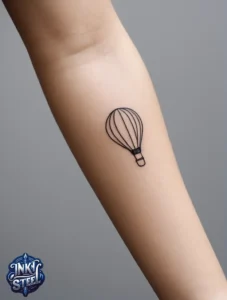 Balloon tattoo meaning - Balloon tattoo small - Balloon tattoo ideas - 3 balloon tattoo - Balloon tattoo with Names - Hot air balloon tattoo